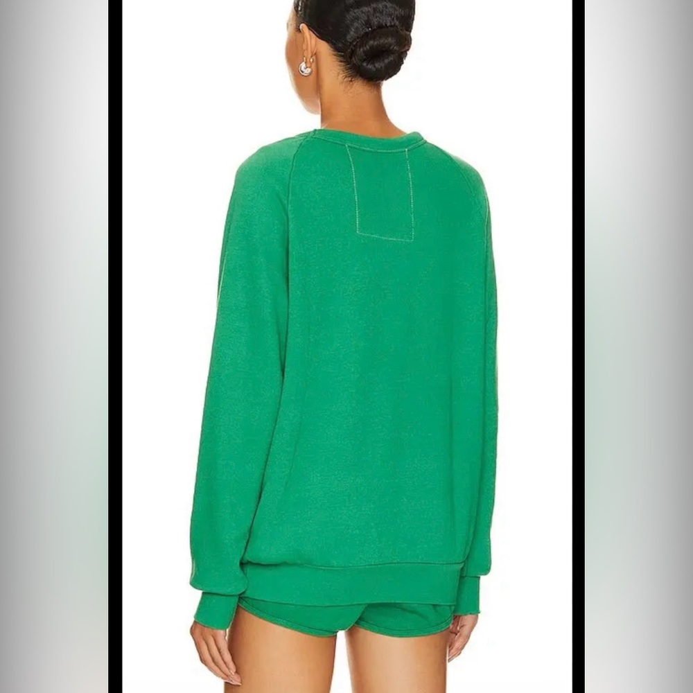 Aviator Nation Daydream relaxed crew sweatshirt in Green unisex M - Picture 2 of 14